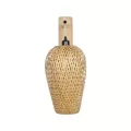 GLOBOSTAR® SELVA  Boho Φωτιστικό Τοίχου - Απλίκα με Ντουί 1 x E27 AC 220-240V IP20 - Μπεζ - Μ24 x Π32 x Υ56cm