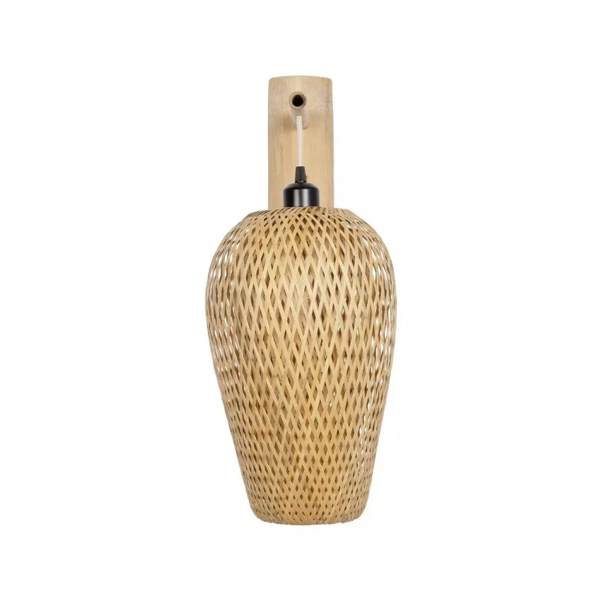 GLOBOSTAR® SELVA  Boho Φωτιστικό Τοίχου - Απλίκα με Ντουί 1 x E27 AC 220-240V IP20 - Μπεζ - Μ24 x Π32 x Υ56cm