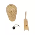 GLOBOSTAR® SELVA  Boho Φωτιστικό Τοίχου - Απλίκα με Ντουί 1 x E27 AC 220-240V IP20 - Μπεζ - Μ24 x Π32 x Υ56cm