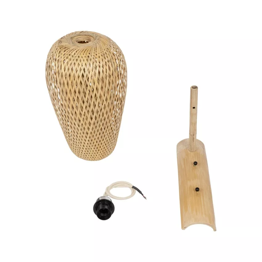 GLOBOSTAR® SELVA  Boho Φωτιστικό Τοίχου - Απλίκα με Ντουί 1 x E27 AC 220-240V IP20 - Μπεζ - Μ24 x Π32 x Υ56cm