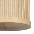 GLOBOSTAR® TULUM  Boho Φωτιστικό Τοίχου - Απλίκα με Ντουί 1 x E27 AC 220-240V IP20 - Μπεζ - Μ16 x Π26.5 x Υ47cm