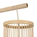 GLOBOSTAR® TULUM  Boho Φωτιστικό Τοίχου - Απλίκα με Ντουί 1 x E27 AC 220-240V IP20 - Μπεζ - Μ16 x Π26.5 x Υ47cm
