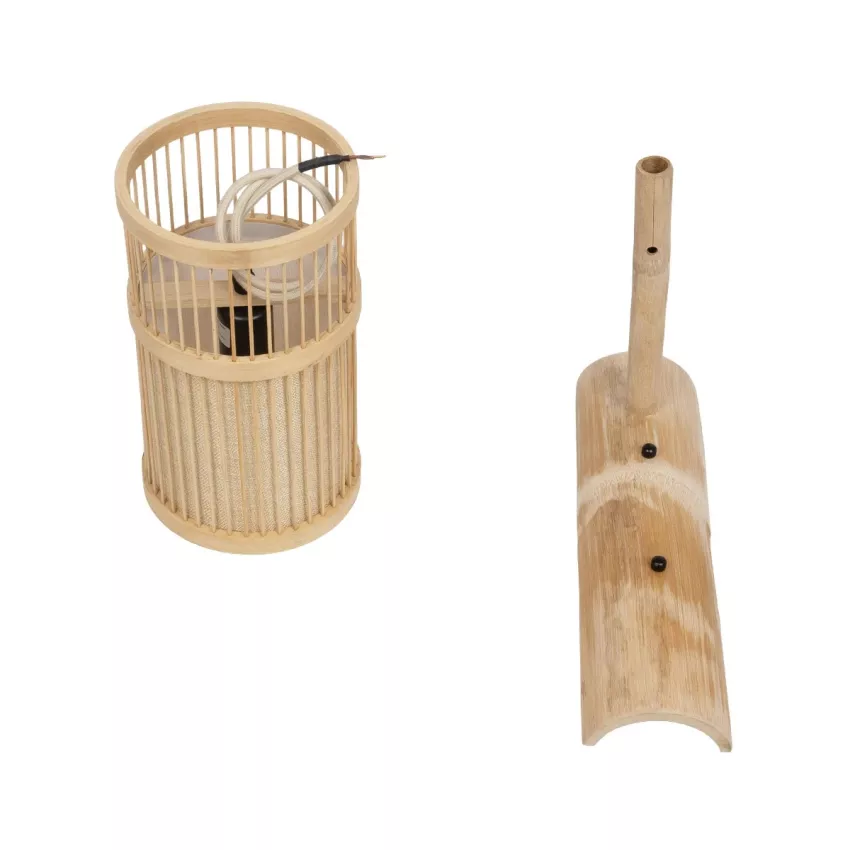 GLOBOSTAR® TULUM  Boho Φωτιστικό Τοίχου - Απλίκα με Ντουί 1 x E27 AC 220-240V IP20 - Μπεζ - Μ16 x Π26.5 x Υ47cm