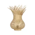 GLOBOSTAR® FARAH  Boho Επιτραπέζιο Φωτιστικό Πορτατίφ με Ντουί 1 x E27 AC 220-240V IP20 - Μπεζ - Μ30 x Π30 x Υ46cm