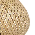 GLOBOSTAR® FARAH  Boho Επιτραπέζιο Φωτιστικό Πορτατίφ με Ντουί 1 x E27 AC 220-240V IP20 - Μπεζ - Μ30 x Π30 x Υ46cm