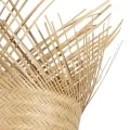GLOBOSTAR® FARAH  Boho Επιτραπέζιο Φωτιστικό Πορτατίφ με Ντουί 1 x E27 AC 220-240V IP20 - Μπεζ - Μ30 x Π30 x Υ46cm
