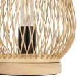 GLOBOSTAR® ARIDA  Boho Επιτραπέζιο Φωτιστικό Πορτατίφ με Ντουί 1 x E27 AC 220-240V IP20 - Μπεζ - Μ20 x Π20 x Υ38.5cm