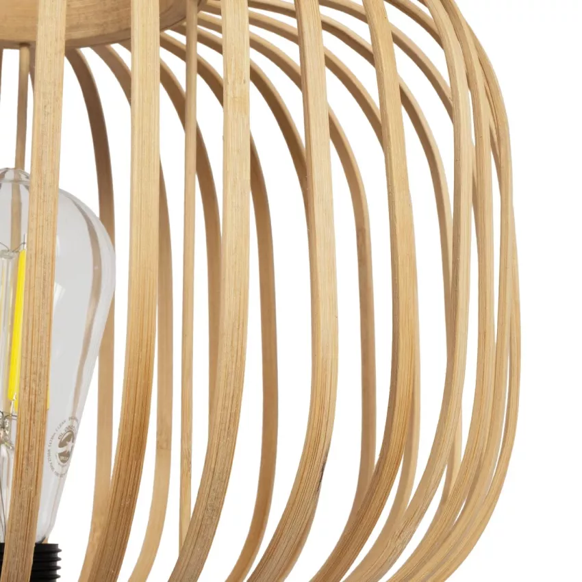GLOBOSTAR® CHORD  Boho Επιτραπέζιο Φωτιστικό Πορτατίφ με Ντουί 1 x E27 AC 220-240V IP20 - Μπεζ - Μ31 x Π31 x Υ43cm