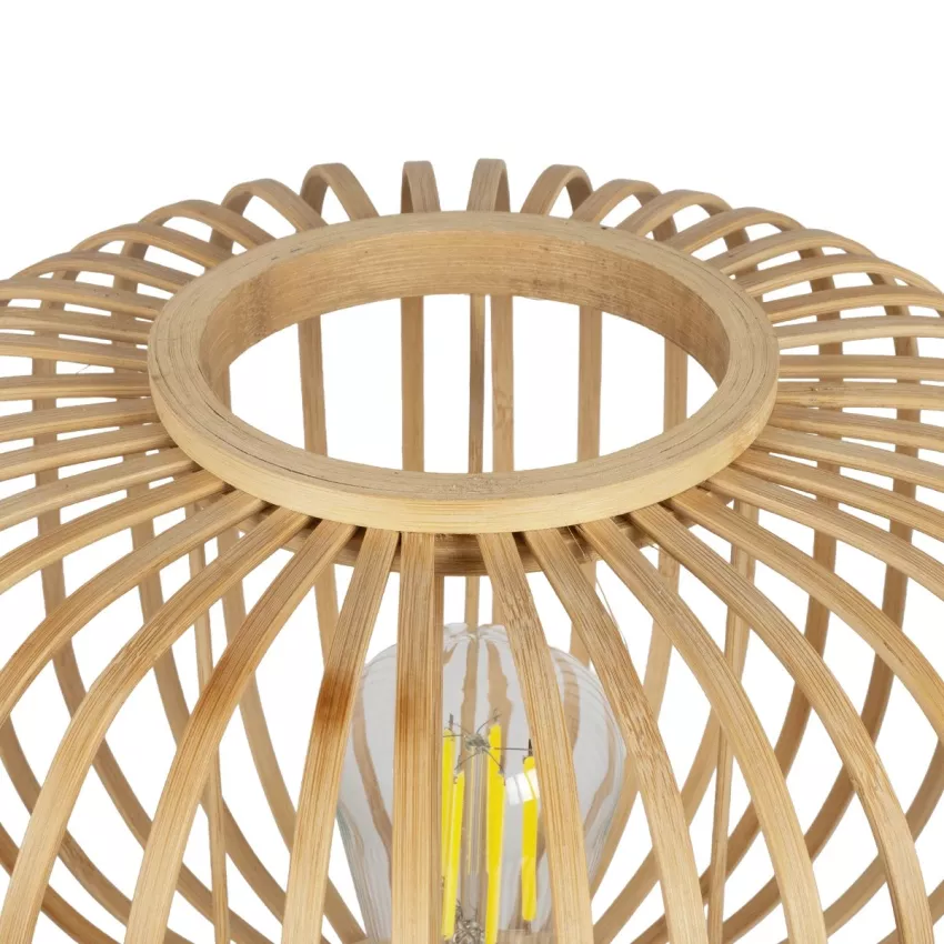 GLOBOSTAR® CHORD  Boho Επιτραπέζιο Φωτιστικό Πορτατίφ με Ντουί 1 x E27 AC 220-240V IP20 - Μπεζ - Μ31 x Π31 x Υ43cm