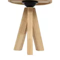 GLOBOSTAR® TULUM  Boho Επιτραπέζιο Φωτιστικό Πορτατίφ με Ντουί 1 x E27 AC 220-240V IP20 - Μπεζ - Μ30 x Π30 x Υ41cm