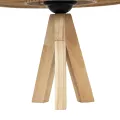 GLOBOSTAR® TULUM  Boho Επιτραπέζιο Φωτιστικό Πορτατίφ με Ντουί 1 x E27 AC 220-240V IP20 - Μπεζ - Μ30 x Π30 x Υ40cm