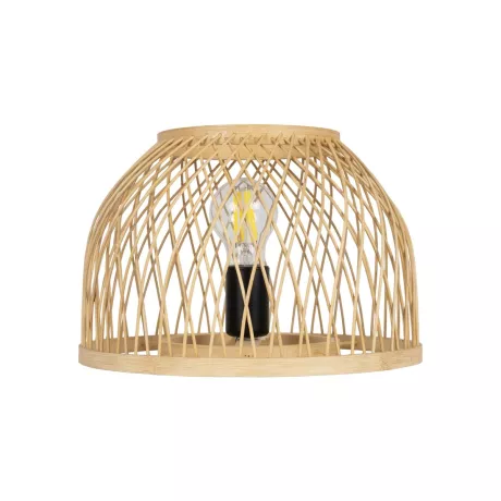 GLOBOSTAR® NOMAD  Boho Επιτραπέζιο Φωτιστικό Πορτατίφ με Ντουί 1 x E27 AC 220-240V IP20 - Μπεζ - Μ30 x Π30 x Υ30cm