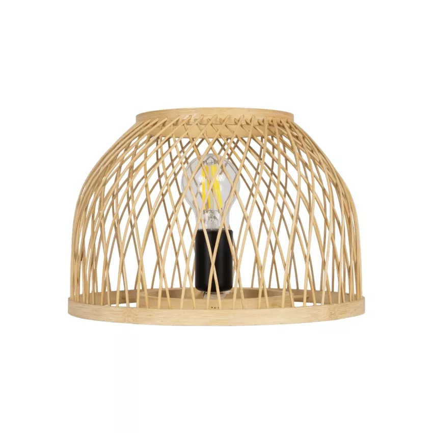 GLOBOSTAR® NOMAD  Boho Επιτραπέζιο Φωτιστικό Πορτατίφ με Ντουί 1 x E27 AC 220-240V IP20 - Μπεζ - Μ30 x Π30 x Υ30cm