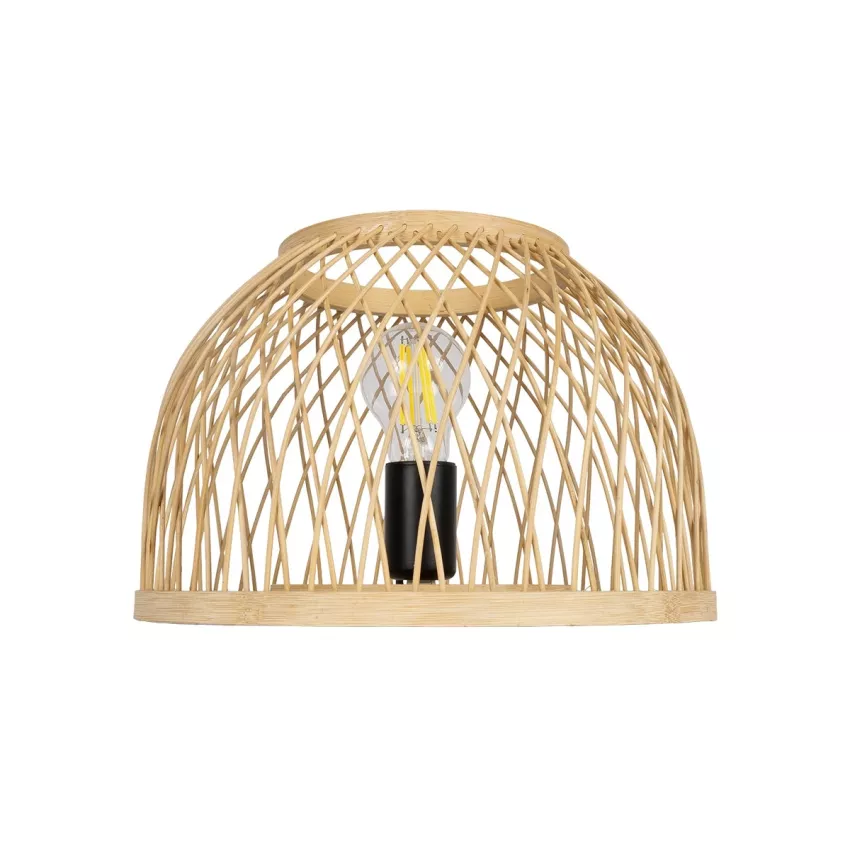 GLOBOSTAR® NOMAD  Boho Επιτραπέζιο Φωτιστικό Πορτατίφ με Ντουί 1 x E27 AC 220-240V IP20 - Μπεζ - Μ30 x Π30 x Υ30cm