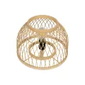 GLOBOSTAR® NOMAD  Boho Επιτραπέζιο Φωτιστικό Πορτατίφ με Ντουί 1 x E27 AC 220-240V IP20 - Μπεζ - Μ30 x Π30 x Υ30cm