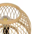 GLOBOSTAR® NOMAD  Boho Επιτραπέζιο Φωτιστικό Πορτατίφ με Ντουί 1 x E27 AC 220-240V IP20 - Μπεζ - Μ30 x Π30 x Υ30cm