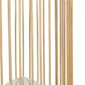 GLOBOSTAR® NOMAD  Boho Επιτραπέζιο Φωτιστικό Πορτατίφ με Ντουί 1 x E27 AC 220-240V IP20 - Μπεζ - Μ16 x Π16 x Υ33cm