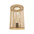 GLOBOSTAR® NOMAD  Boho Επιτραπέζιο Φωτιστικό Πορτατίφ με Ντουί 1 x E27 AC 220-240V IP20 - Μπεζ - Μ20 x Π20 x Υ30cm