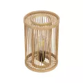 GLOBOSTAR® NOMAD  Boho Επιτραπέζιο Φωτιστικό Πορτατίφ με Ντουί 1 x E27 AC 220-240V IP20 - Μπεζ - Μ20 x Π20 x Υ30cm