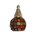 GLOBOSTAR® MERMAID  Vintage Φωτιστικό Τοίχου - Απλίκα με Ντουί 1 x E27 AC 220-240V IP20 - Μπρούτζινο & Πολύχρωμο - Μ17 x Π30 x Υ27cm