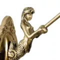GLOBOSTAR® MERMAID  Vintage Φωτιστικό Τοίχου - Απλίκα με Ντουί 1 x E27 AC 220-240V IP20 - Μπρούτζινο & Πολύχρωμο - Μ17 x Π30 x Υ27cm