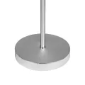 GLOBOSTAR® GLOSSY  Μοντέρνο Επιτραπέζιο Φωτιστικό Πορτατίφ με Ντουί 1 x E27 AC 220-240V IP20 - Ασημί & Μπεζ - Μ15 x Π15 x Υ39cm