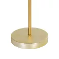 GLOBOSTAR® GLOSSY  Μοντέρνο Επιτραπέζιο Φωτιστικό Πορτατίφ με Ντουί 1 x E27 AC 220-240V IP20 - Χρυσό & Μπεζ - Μ19 x Π19 x Υ38cm