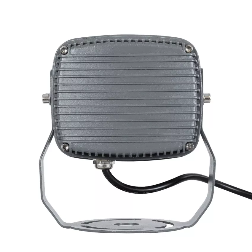 GLOBOSTAR® FLOODXENA  Προβολέας Σποτ Wall Washer LED 12W 1020lm 10° AC 220-240V Αδιάβροχο IP65 Μπλε - Bridgelux SMD Chip - Γκρι Ανθρακί - Μ13.5 x Π11 x Υ15cm