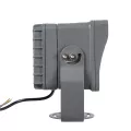 GLOBOSTAR® FLOODXENA  Προβολέας Σποτ Wall Washer LED 24W 2040lm 10° AC 220-240V Αδιάβροχο IP65 Φούξια - Bridgelux SMD Chip - Γκρι Ανθρακί - Μ18 x Π13.5 x Υ18cm