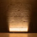 GLOBOSTAR® WASHERMARGO  Μπάρα Φωτισμού Wall Washer LED 24W 2520lm 30° DC 24V Αδιάβροχο IP66 Ultra Θερμό Λευκό 2200K Dimmable - Bridgelux SMD Chip - Γκρι Ανθρακί - Μ100 x Π4 x Υ5cm