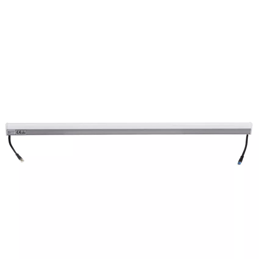 GLOBOSTAR® DIGIBAR  Ψηφιακή Pixel Addressable Facade Μπάρα LED 12W 600lm 180° DC 24V Αδιάβροχο IP65 8 x Pixel Πολύχρωμο RGB Dimmable DMX512 SPI/TTL Protocol IC UCS512C0 - Bridgelux SMD Chip - Ασημί με Λευκό Γαλακτερό Κάλυμμα - Μ100 x Π3 x Υ4.5cm