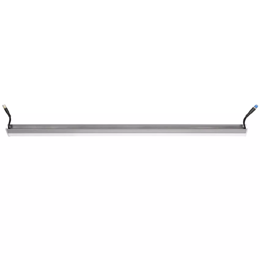 GLOBOSTAR® DIGIBAR  Ψηφιακή Pixel Addressable Facade Μπάρα LED 12W 600lm 180° DC 24V Αδιάβροχο IP65 8 x Pixel Πολύχρωμο RGB Dimmable DMX512 SPI/TTL Protocol IC UCS512C0 - Bridgelux SMD Chip - Ασημί με Λευκό Γαλακτερό Κάλυμμα - Μ100 x Π3 x Υ4.5cm