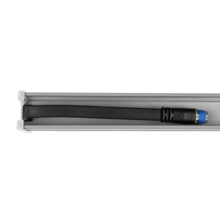 GLOBOSTAR® DIGIBAR  Ψηφιακή Pixel Addressable Facade Μπάρα LED 12W 600lm 180° DC 24V Αδιάβροχο IP65 8 x Pixel Πολύχρωμο RGB Dimmable DMX512 SPI/TTL Protocol IC UCS512C0 - Bridgelux SMD Chip - Ασημί με Λευκό Γαλακτερό Κάλυμμα - Μ100 x Π3 x Υ4.5cm