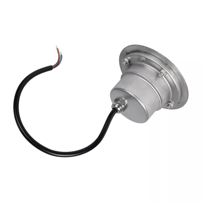 GLOBOSTAR® UNDERWATERHUNI  Υποβρύχιο Χωνευτό Σποτ για Σιντριβάνια/Πισίνες LED 3W 300lm 30° DC 24V Αδιάβροχο IP68 Ψυχρό Λευκό 6000K Dimmable - Bridgelux SMD Chip - Ανοξείδωτο Ατσάλι SS304 - Μ10 x Π10 x Υ7.5cm / Q9.5cm