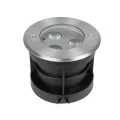 GLOBOSTAR® UNDERWATERHUNI  Υποβρύχιο Χωνευτό Σποτ για Σιντριβάνια/Πισίνες LED 3W 300lm 30° DC 24V Αδιάβροχο IP68 Ψυχρό Λευκό 6000K Dimmable - Bridgelux SMD Chip - Ανοξείδωτο Ατσάλι SS304 - Μ10 x Π10 x Υ7.5cm / Q9.5cm