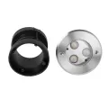 GLOBOSTAR® UNDERWATERHUNI  Υποβρύχιο Χωνευτό Σποτ για Σιντριβάνια/Πισίνες LED 3W 300lm 30° DC 24V Αδιάβροχο IP68 Ψυχρό Λευκό 6000K Dimmable - Bridgelux SMD Chip - Ανοξείδωτο Ατσάλι SS304 - Μ10 x Π10 x Υ7.5cm / Q9.5cm