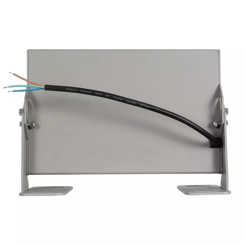 GLOBOSTAR® FLOODHENO  Προβολέας Σποτ Wall Washer LED 24W 2040lm 30° AC 220-240V Αδιάβροχο IP67 Ultra Θερμό Λευκό 2200K - Bridgelux SMD Chip - Γκρι - Μ24 x Π11 x 16.5cm