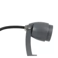 GLOBOSTAR® TREEGAL  Φωτιστικό Σποτ για Φυτά - Δέντρα με Βάση Μπετού & Κορμού LED 3W 315lm 15° DC 24V Αδιάβροχο IP67 Ultra Θερμό Λευκό 2200K Dimmable - Bridgelux SMD Chip - Γκρι Ανθρακί - Μ5 x Π5 x Υ14.7cm