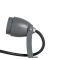 GLOBOSTAR® TREEGAL  Φωτιστικό Σποτ για Φυτά - Δέντρα με Βάση Μπετού & Κορμού LED 3W 315lm 15° DC 24V Αδιάβροχο IP67 Ultra Θερμό Λευκό 2200K Dimmable - Bridgelux SMD Chip - Γκρι Ανθρακί - Μ5 x Π5 x Υ14.7cm
