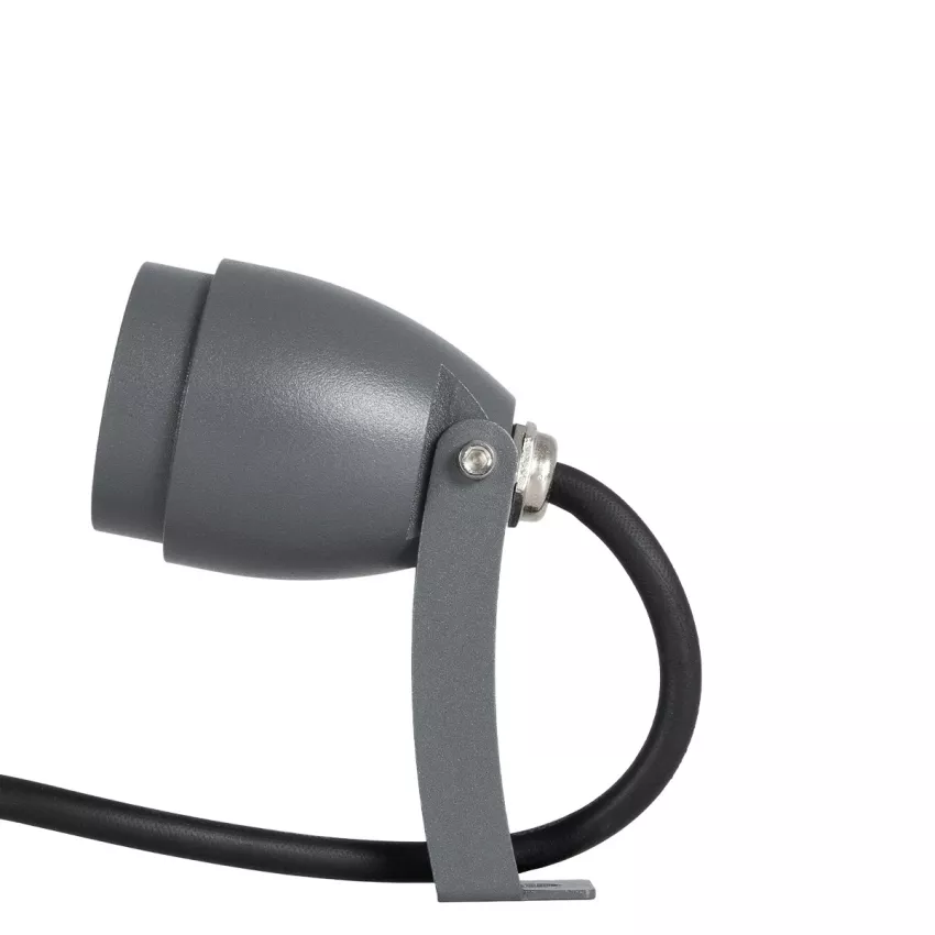 GLOBOSTAR® TREEGAL  Φωτιστικό Σποτ για Φυτά - Δέντρα με Βάση Μπετού & Κορμού LED 3W 315lm 15° DC 24V Αδιάβροχο IP67 Ultra Θερμό Λευκό 2200K Dimmable - Bridgelux SMD Chip - Γκρι Ανθρακί - Μ5 x Π5 x Υ14.7cm