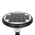 GLOBOSTAR® SQUARE  Φωτιστικό Κεφαλής Post Top Πλατείας/Πάρκου/Κήπου LED 40W 1600lm 120° DC 5V με Ενσωματωμένο Φωτοβολταϊκό Panel 5V 25W & Επαναφορτιζόμενη Μπαταρία Li-ion 3.2V 30000mAh με Αισθητήρα Κίνησης-Ημέρας-Νύχτας Αδιάβροχο IP65 Θερμό Λευκό 2700