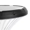 GLOBOSTAR® SQUARE  Φωτιστικό Κεφαλής Post Top Πλατείας/Πάρκου/Κήπου LED 40W 1600lm 120° DC 5V με Ενσωματωμένο Φωτοβολταϊκό Panel 5V 25W & Επαναφορτιζόμενη Μπαταρία Li-ion 3.2V 30000mAh με Αισθητήρα Κίνησης-Ημέρας-Νύχτας Αδιάβροχο IP65 Θερμό Λευκό 2700