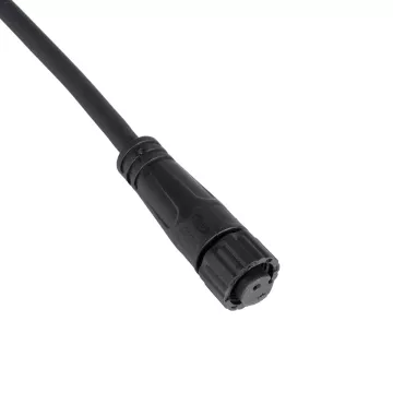GLOBOSTAR® CONNECTOR  2 Pin Σύνδεσμος Τροφοδοσίας για Wall Washers & Προβολείς με Είσοδο 2 x 0.25mm2 & Έξοδο 1 x Αρσενικό Βύσμα Αδιάβροχο IP65 - Μαύρο - Μ20 x Π1.5 x Υ1.5cm