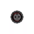 GLOBOSTAR® CONNECTOR  2 Pin Σύνδεσμος Τροφοδοσίας για Wall Washers & Προβολείς με Είσοδο 2 x 0.25mm2 & Έξοδο 1 x Αρσενικό Βύσμα Αδιάβροχο IP65 - Μαύρο - Μ20 x Π1.5 x Υ1.5cm