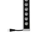GLOBOSTAR® WASHERPANDA  Μπάρα Φωτισμού Wall Washer LED 36W 4140lm 15° DC 24V Αδιάβροχο IP67 Φυσικό Λευκό 4500K Dimmable - Bridgelux SMD Chip - Γκρι Ανθρακί - Μ100 x Π4 x Υ3cm