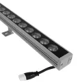GLOBOSTAR® WASHERPANDA  Μπάρα Φωτισμού Wall Washer LED 36W 4140lm 15° DC 24V Αδιάβροχο IP67 Φυσικό Λευκό 4500K Dimmable - Bridgelux SMD Chip - Γκρι Ανθρακί - Μ100 x Π4 x Υ3cm