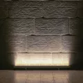 GLOBOSTAR® WASHERPANDA  Μπάρα Φωτισμού Wall Washer LED 36W 4140lm 15° DC 24V Αδιάβροχο IP67 Φυσικό Λευκό 4500K Dimmable - Bridgelux SMD Chip - Γκρι Ανθρακί - Μ100 x Π4 x Υ3cm