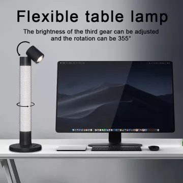 GLOBOSTAR® DESTINY  Επιτραπέζιο Φωτιστικό Πορτατίφ με RF Ασύρματο Χειριστήριο & Λειτουργία μέσω WiFi APP LED 10W 600lm 180° AC 220-240V IP20 Πολύχρωμο RGB Dimmable - Sanan SMD Chip - Μαύρο - Μ14 x Π14 x Υ40.5cm