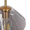 GLOBOSTAR® AMARIS  Μοντέρνο Κρεμαστό Φωτιστικό Οροφής με Ντουί 3 x E27 AC 220-240V IP20 - Χρυσό & Ασημί - Μ50 x Π50 x Y30cm