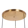 GLOBOSTAR® AMARIS  Μοντέρνο Κρεμαστό Φωτιστικό Οροφής με Ντουί 3 x E27 AC 220-240V IP20 - Χρυσό & Ασημί - Μ50 x Π50 x Y30cm